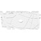 Ekena Millwork Novo Architectural Grade PVC Ceiling Medallion, 28"W x 18 5/8"H x 3"ID x 9 3/4"C x 1"P, One-Piece CMP28X18NO-03000 - alternate 3